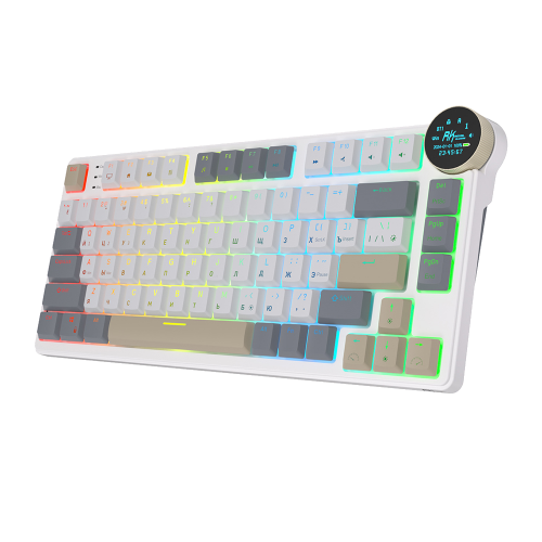 Клавиатура Royal Kludge RK N80 Red switch Pearly Dawn