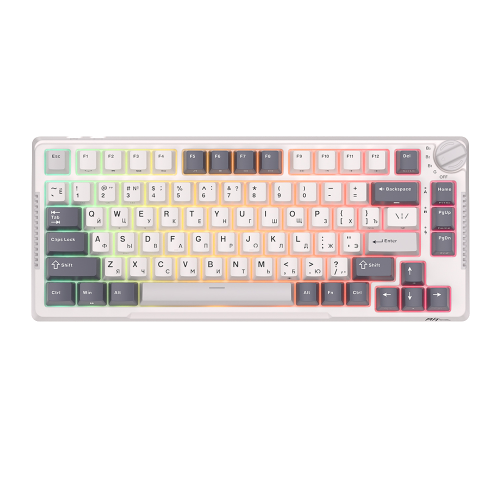 Клавиатура Royal Kludge RK-H81 Sky cyan switch White Night