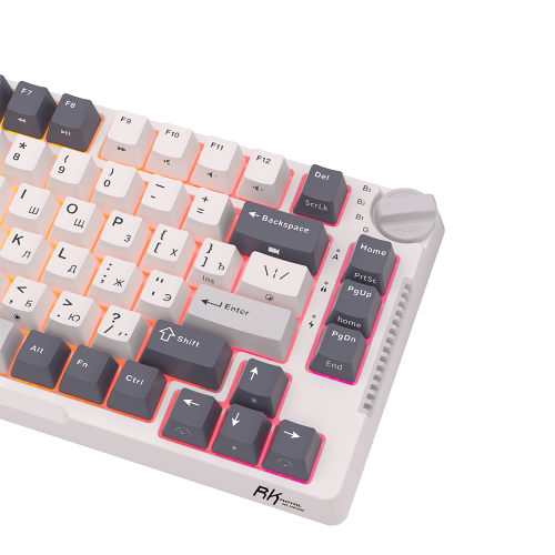 Клавиатура Royal Kludge RK-H81 Sky cyan switch White Night