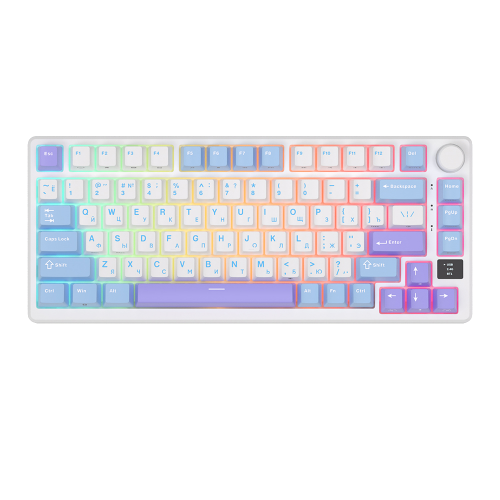 Клавиатура Royal Kludge RK-M75 K Silver switch Taro milk